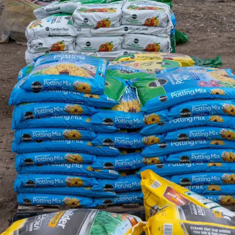 garden potting soil bags