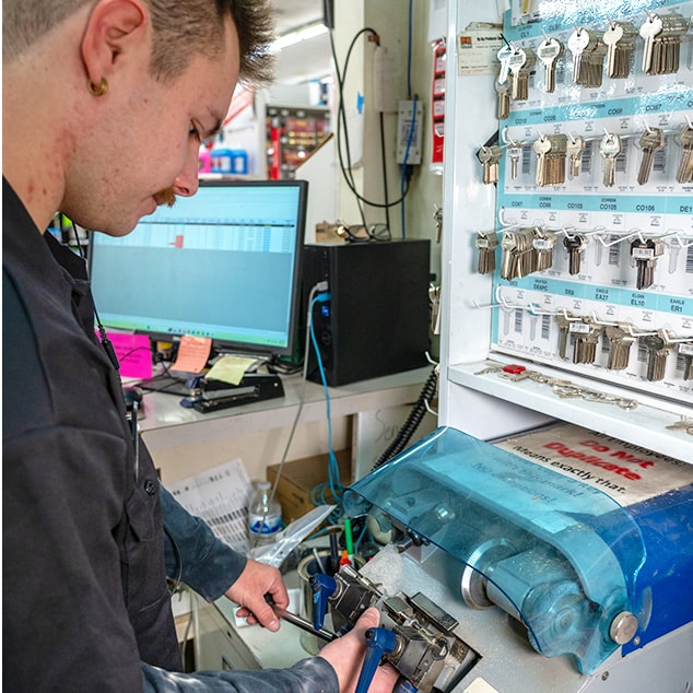 Keys Hanging on Display