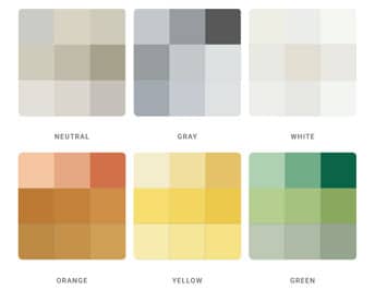 Paint swatches at Ace Hardware