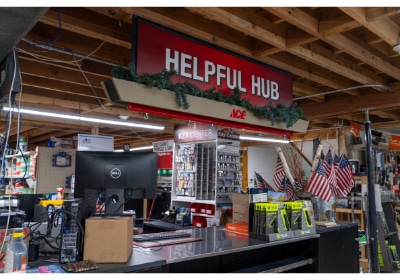 Timberline Ace Hardware Helpful Hub Counter