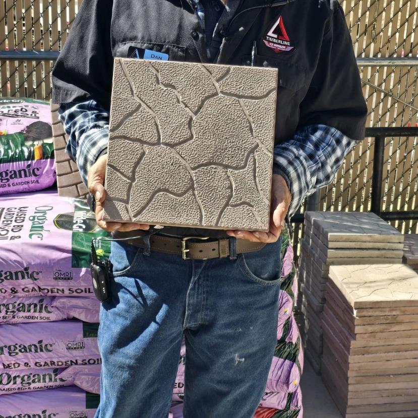 Decorative patio paver display at Timberline Ace Hardware of Battlement Mesa