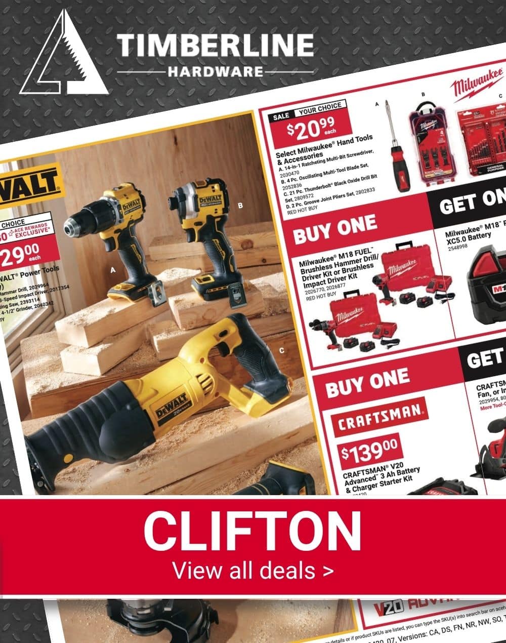 Timberline Ace Hardware Backyard BBQ Event featuring EGO lawn mowers, trimmers, and outdoor power equipment.