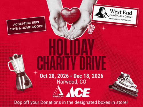 Holiday Charity Drive Norwood 2026 at Timberline Ace Hardware supporting local families