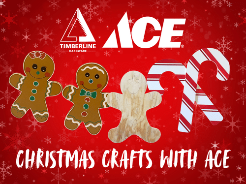 Christmas Crafts with Aspen Ace, free wooden holiday decoration painting event